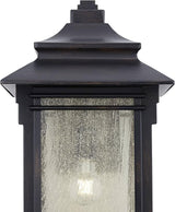 Franklin Iron Works Hickory Point Farmhouse Rustic Mission Outdoor Wall Light Fixture Bronze Lantern 19" Frosted | Lumora