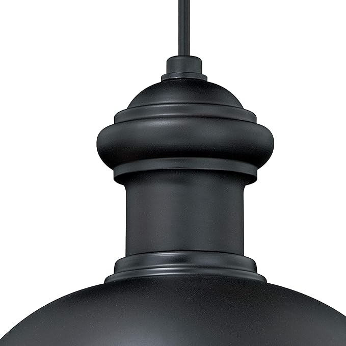 VAXCEL Franklin 1 Light Bronze Farmhouse Outdoor Barn Dome Pendant