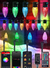 Brightown Smart C9 LED Christmas Lights Outdoor House, 50Ft 75 LED RGB Christmas Pathway Lights with 58 Preset | Lumora