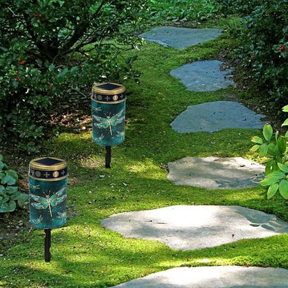 Dragonfly Solar Lights Outdoor LED Solar Light Long Lasting Solar Light Bright Solar Garden Lights Waterproof Garden Lights for Walkway Driveway Outdoors
