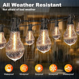 100FT LED Outdoor String Lights with 50+3 Shatterproof Bulbs(Gourd Shape), IP44 Waterproof, Commercial Grade Patio | Lumora
