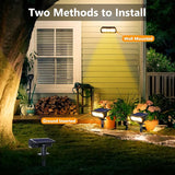 Toodour Solar Spot Lights Outdoor, 2 Pack Solar-Light Christmas Decor: Warm White, 2 Modes, Waterproof, Powered by | Lumora