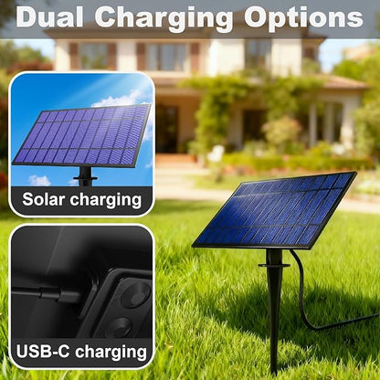 Solar Outdoor String Lights Waterproof - 48FT Color Changing Led Outside Patio Light with 20 Bulbs, Remote Control RGBW Outside Lights for House Yard Party Balcony Bistro Backyard Decor