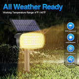 108 LED Solar Spot Lights Outdoor, Solar Lights Outdoor IP65 Waterproof, 3 Modes Solar Landscape Spotlights, Large | Lumora