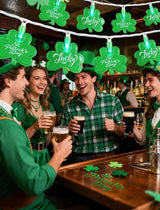 12FT St Patricks Day String Lights - 20 LED Shamrock Lights with St. Patrick's Day & Lucky Printed Text | Lumora