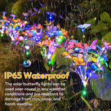 Solar Garden Lights Outdoor Waterproof Solar Lights 2 Pack with New Upgraded 40 LED 18 Butterfly Outdoor Lights for | Lumora