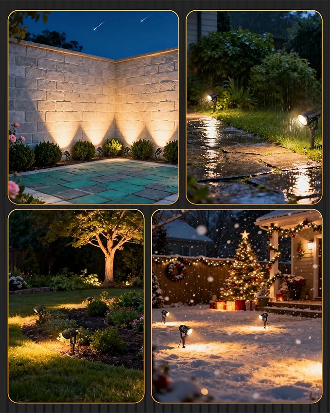 6W 700LM Low Voltage Landscape Lighting, 12V AC/DC 3000K Warm White LED Low Voltage Landscape Lights, IP65 | Lumora