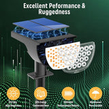 Solar Lights Outdoor Waterproof IP65, Solar Powered 76 LED 3 Lighting Modes Solar Spot Lights Outdoor for Yard | Lumora