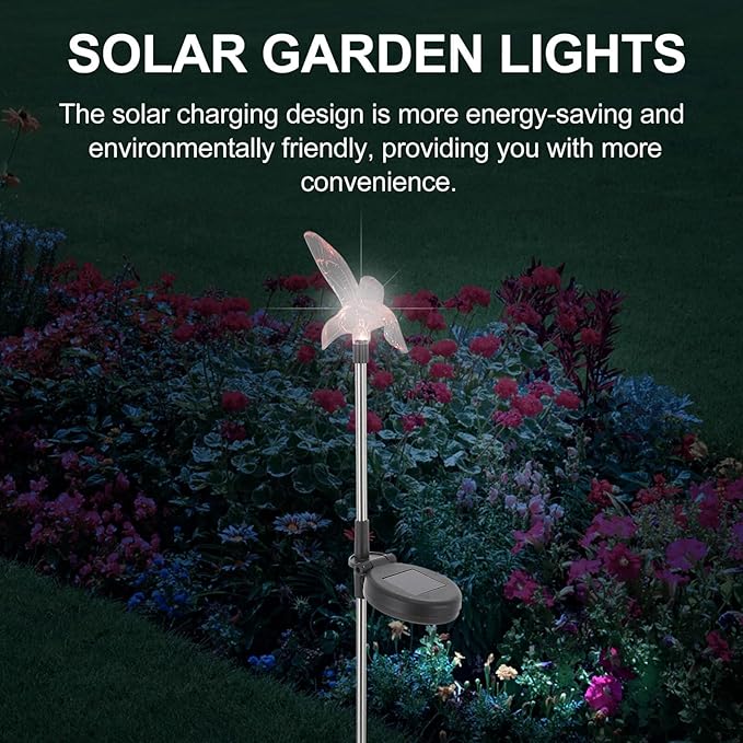 Waterproof Solar Pathway Light Outdoor LED Garden Stake Light for Yard Decoration for Patio and Garden