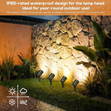 SUNTHIN Outdoor Landscape Lights 8 Pack, 600LM per Light, Retro Aluminum Light Socket | Lumora