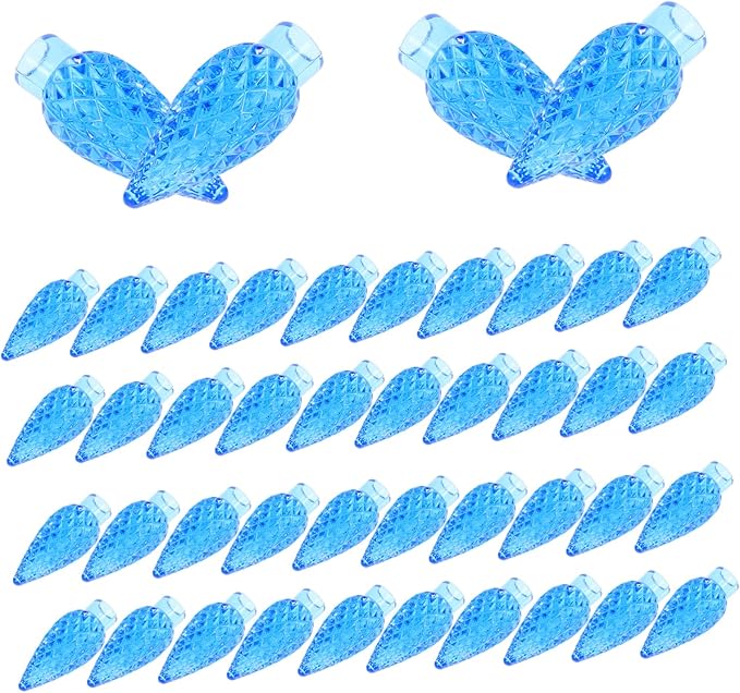 Homoyoyo 100pcs Blue Nut Pendant Night Light Bulbs Covers Novelty Bulb Covers for Outdoor Light Easy Installation