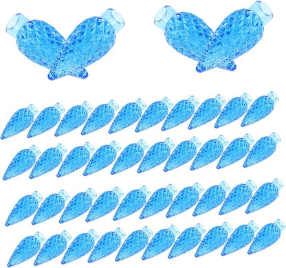 Homoyoyo 100pcs Blue Nut Pendant Night Light Bulbs Covers Novelty Bulb Covers for Outdoor Light Easy Installation