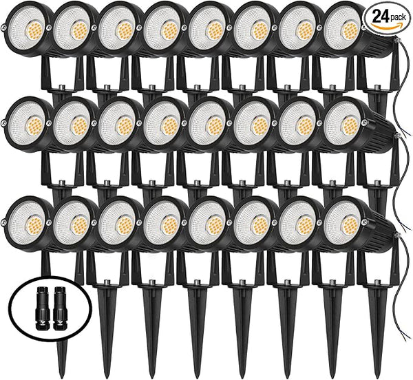 Low Voltage Landscape Lights Outdoor: 7W 700LM LED Landscape Lighting with Connectors for Tree Garden Yard Pathway | Lumora