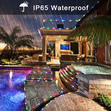 JMEXSUSS 8 Modes Solar Rope Lights Outdoor, 39.4ft 120LED Solar Rope Lights Outdoor Waterproof, PVC Tube Solar | Lumora
