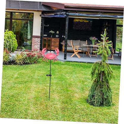 Crab Shape Solar Powered Garden Lamp Charming Outdoor Stake Light for Garden Lawn and Pathway Decor Easy Installation No Wiring Required Present for Family and Friends