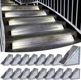 VOLISUN Solar Stair Lights 16 Pack, Solar Step Lights Waterproof IP67, Outdoor Step Light with 13 LEDs, Outdoor | Lumora