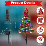 Brightever Solar Christmas Tree Lights Outdoor Waterproof, 68LED Christmas Outside Decor Solar Powered with 8 | Lumora