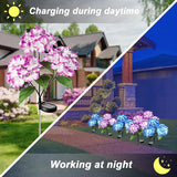 Solar Flowers Lights - Outdoor Waterproof Hydrangea Stake, Solar Flower Decor for Patio, Courtyard, Garden Lawn | Lumora