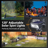 Toodour Solar Spot Light Outdoor, 6 Pack Solar Lights Outdoor with 2 Modes, Waterproof Solar Powered Flood Lights | Lumora