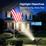 Solar Lights Outdoor Waterproof IP65,6500K Super Bright LED,2 Lighting Modes, Solar Powered Yard Garden Solar Spot | Lumora