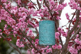 Allsop Soji Stella - Tin Art' Punched Luminaria - Cylinder - 7.5" - Outdoor Solar Latern - Metallic Emerald | Lumora