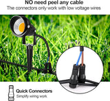ZUCKEO 10W Low Voltage Landscape Lights LED Landscape Lighting with Connectors, 12V Outdoor Spotlights Yard Garden | Lumora