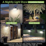 Solar Spot Lights Outdoor, 102 LED Solar Garden Yard Spotlight Waterproof Landscape Flood Powered Lights with | Lumora