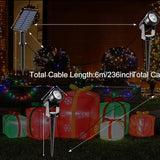 T-SUNUS RGB Solar Spot Lights Christmas, Metal Color Changing Landscape Spotlights IP65 Waterproof Spotlight 2-IN-1 | Lumora