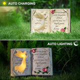 Outdoor Solar Angel Garden Stakes Lights - Praying Guardian Angel Figurines, Waterproof Memorial Grave Decorations | Lumora