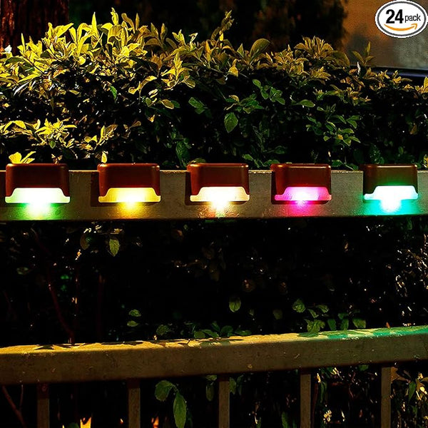 pearlstar 24 Pack Waterproof Led Solar Step Lights,Color Changing Light up Swimming Pool Accessories Night | Lumora