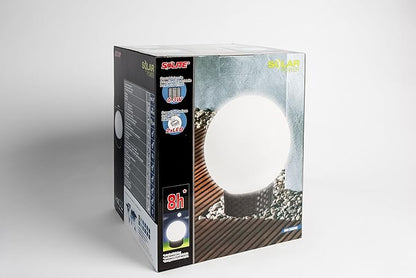 Britta Products Solar Garden Globe LED Centerpiece Table Light, Rattan Base