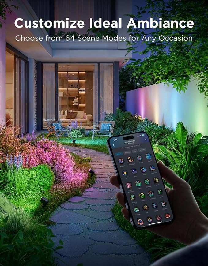 Govee Outdoor Spot Lights 2, IP67 Waterproof Spotlights, Landscape Lights Work with Matter, Alexa, and Google | Lumora