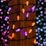 ‎‎‎Novelty Lights 24FT 70 LED C6 LED Halloween String Lights, Outdoor Christmas Tree Commercial Grade LED String | Lumora