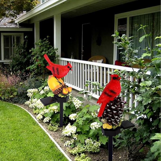 Cardinal Decor Cardinal Gifts, Cardinal Solar Garden Decor
