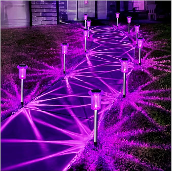 Halloween Solar Lights Outdoor 15 Pack Solar Pathway Lights Outdoor Halloween Decorations Waterproof Yard Lighting | Lumora