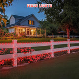 JMEXSUSS 2 * 200 LED Red Solar Rope Lights, 66ft IP 65 Waterproof Solar String Light Outdoor, 8 Modes Christmas | Lumora