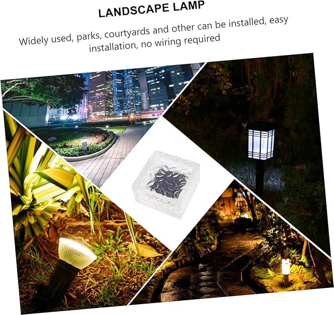 Lurrose LED Solar Pathway Lights Waterproof Outdoor Garden Ground Light Decorative Landscape Lighting for Patios | Lumora