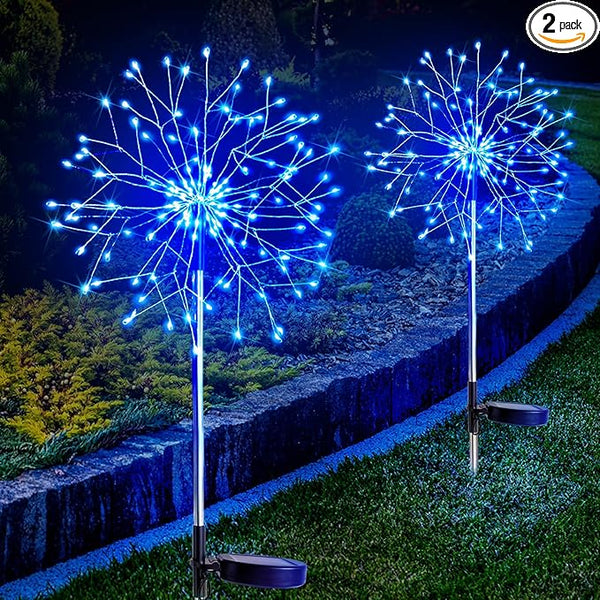 suddus Solar Garden Lights Outdoor Waterproof Decorative, 2Pack 150LED Firework Lights, Solar Fairy Lights for | Lumora