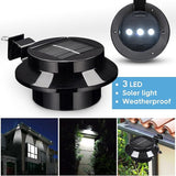 Yescom LED Solar Gutter Light Waterproof Outdoor Garden Fence Wall Lights 10 Packs | Lumora