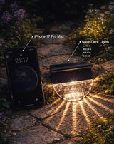 TIJNN Solar Deck Lights Outdoor, Fence Light Waterproof Led Lights for Outdoor Stairs, Step, Yard,Patio Decor | Lumora