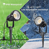 7W Low Voltage LED Landscape Lights with Connectors Outdoor 12V Super Warm White (900LM) Waterproof Garden Pathway | Lumora