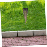 Yardwe 2pcs Solar Pathway Lights Iron Art Decorative Lawn Lamp for and Patio Solar Powered Cone Shape Design for | Lumora