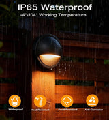 CLOUDY BAY [6 Pack] 3CCT Low Voltage LED Deck Lights Outdoor,2700K/3500K/5000K Selectable,Landscape Step Stair | Lumora