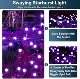 Solar Garden Lights Outdoor Waterproof, 2 Pack 16 LED Swaying Light Firefly Light Outdoor Decor Lights for Pathway | Lumora