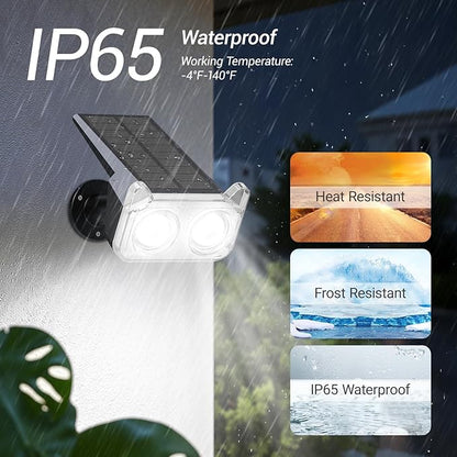WdtPro Solar Spot Lights Outdoor for Tree, Sign, Mailbox, Solar Lights Outdoor Waterproof, Bright Landscape Spotlights, Auto ON/Off, Dusk to Dawn Lighting for Yard Patio Garden Pathway, 4 Pack