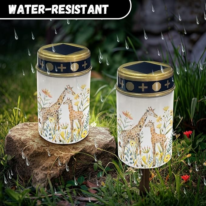 Giraffe Floral Solar Garden Lights Outdoor Solar Walkway Lights,Waterproof Solar Pathway Lights Solar Powered Fairy | Lumora