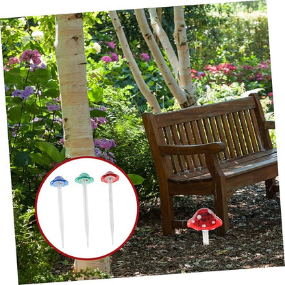 jojofuny 6pcs Solar-Powered Led Mushroom Lights for Garden Patio Outdoor Decorations Solar Pathway Lights Easy Installation