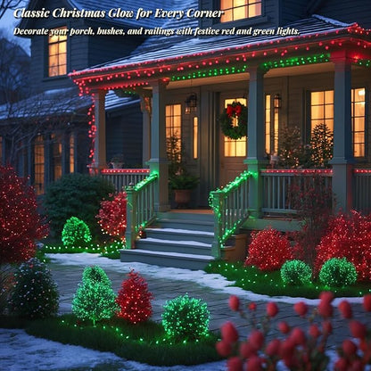 200 LED Green String 66ft, Plug in Fairy with 8 Modes, Indoor Outdoor Decoration for St. Patrick's Day, Christmas, Garden, Bedroom, Patio (Green, 200 LEDs, 66ft)