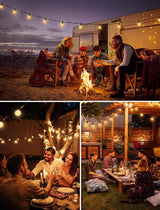 Brightown LED Outdoor String Lights Patio Lights 100FT with 104 LED Bulbs, Shatterproof Weatherproof Commercial | Lumora