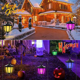 Viewsun 34 Inch Solar Hanging Lights, Shepherd Hook Lights with 4 Lighting Modes Waterproof Outdoor Decorative | Lumora